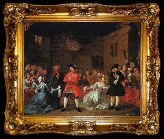 framed  HOGARTH, William A Scene from the Beggar